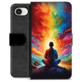 iPhone 16e Premium Flip Cover med Pung - Meditation