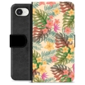iPhone 16e Premium Flip Cover med Pung - Lyserøde Blomster