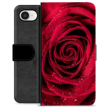 iPhone 16e Premium Flip Cover med Pung - Rose