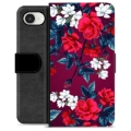 iPhone 16e Premium Flip Cover med Pung - Vintage Blomster