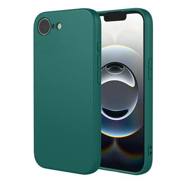 iPhone 16e Stødsikkert Silikone Cover - sortgrøn