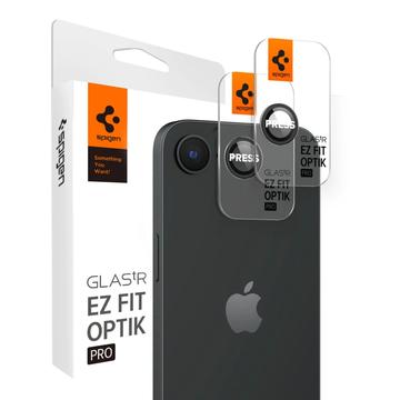 iPhone 16e Spigen Glas.tR Ez Fit Optik Pro Kamera Linse Hærdet Glas - Sort