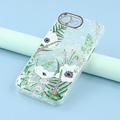 iPhone 16e Spring Galvaniseret IMD Hybrid Cover med kamerabeskyttelse - Grønne blomster