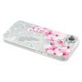iPhone 16e Spring Galvaniseret IMD Hybrid Cover med kamerabeskyttelse - Lyserøde blomster