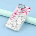 iPhone 16e Spring Galvaniseret IMD Hybrid Cover med kamerabeskyttelse - Lyserøde blomster