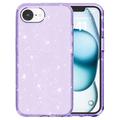 iPhone 16e Stylish Glitter Series Hybrid Cover - Lilla