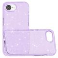 iPhone 16e Stylish Glitter Series Hybrid Cover - Lilla