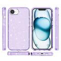 iPhone 16e Stylish Glitter Series Hybrid Cover - Lilla