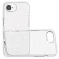 iPhone 16e Stylish Glitter Series Hybrid Cover - Hvid