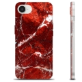 iPhone 16e TPU Cover - Rød Marmor