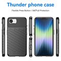 iPhone 16e Thunder Series TPU Cover - Sort