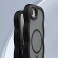iPhone 16e Bølgekant magnetisk hybrid cover - sort