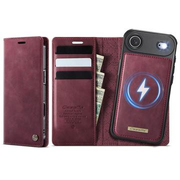 iPhone Air Caseme C49 2-i-1 aftagelig pungetui - MagSafe-kompatibel, RFID - Rød