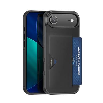 iPhone Air Dux Ducis Pocard Cover med Kortholder - Sort