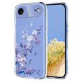 iPhone Air TPU-cover med blomstermønster - Lilla