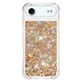 iPhone Air Glitter Quicksand TPU Cover - Guldhjerter