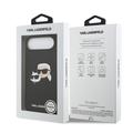 iPhone Air Karl Lagerfeld Double Heads MagSafe cover i flydende silikone - sort