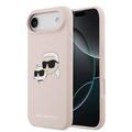iPhone Air Karl Lagerfeld Double Heads MagSafe cover i flydende silikone - Pink