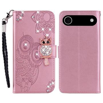 iPhone Air Ugle Rhinsten Pung - Rosaguld