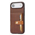 iPhone Air Retro Style Cover med Pung - Brun