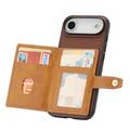iPhone Air Retro Style Cover med Pung - Brun