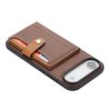 iPhone Air Retro Style Cover med Pung - Brun