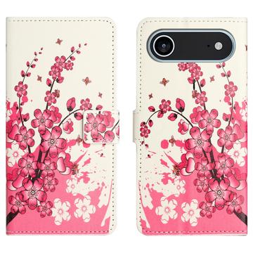 iPhone Air Style Series Pung Taske - Pink Blomster