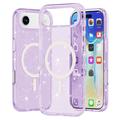 iPhone Air Stylish Glitter Series Hybrid Cover - MagSafe kompatibel - Lilla