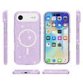 iPhone Air Stylish Glitter Series Hybrid Cover - MagSafe kompatibel - Lilla