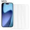 iPhone Air Skærmbeskyttelse Hærdet Glas - 9H - Case Friendly - 5 Stk. - Gennemsigtig