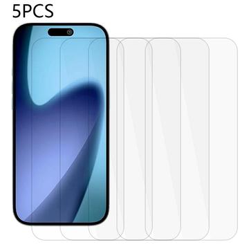 iPhone Air Skærmbeskyttelse Hærdet Glas - 9H - Case Friendly - 5 Stk. - Gennemsigtig