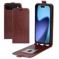 iPhone Air Vertikal Flip Etui med Kortholder - Brun