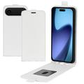iPhone Air Vertikal Flip Etui med Kortholder - Hvid