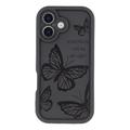 iPhone 17 TPU-cover med Sommerfugleprint