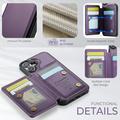 iPhone 17 Caseme C22-etui RFID-kortpung - lilla