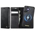 iPhone 17 Caseme C49 2-i-1 aftagelig pungetui - MagSafe-kompatibel, RFID - Sort