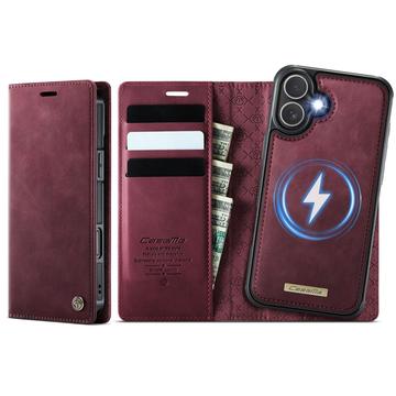 iPhone 17 Caseme C49 2-i-1 aftagelig pungetui - MagSafe-kompatibel, RFID - Rød