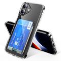 iPhone 17 Gennemsigtigt Cover med Kortholder