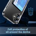 iPhone 17 Gennemsigtigt Cover med Kortholder