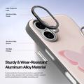 iPhone 17 Dux Ducis Luvy cover med fingerring/håndrem - lyserød / sommerfugl