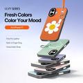 iPhone 17 Dux Ducis Luvy cover med fingerring/håndrem - Orange / Marguerit