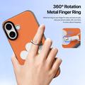 iPhone 17 Dux Ducis Luvy cover med fingerring/håndrem - Orange / Marguerit