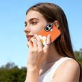 iPhone 17 Dux Ducis Luvy cover med fingerring/håndrem - Orange / Marguerit