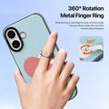 iPhone 17 Dux Ducis Luvy cover med fingerring/håndrem - himmelblå / hjerte