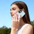 iPhone 17 Dux Ducis Luvy cover med fingerring/håndrem - himmelblå / hjerte
