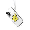 iPhone 17 Dux Ducis Luvy cover med fingerring/håndrem - hvid / stjerne