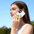 iPhone 17 Dux Ducis Luvy cover med fingerring/håndrem - hvid / stjerne