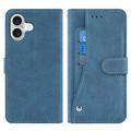iPhone 17 Elegant retro-pungetui med roterende kortholder