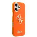 iPhone 17 Guess IML 4G Script Metal Logo Cover - Orange