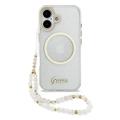 iPhone 17 Guess IML Glitter Script Rem Cover - MagSafe-kompatibelt